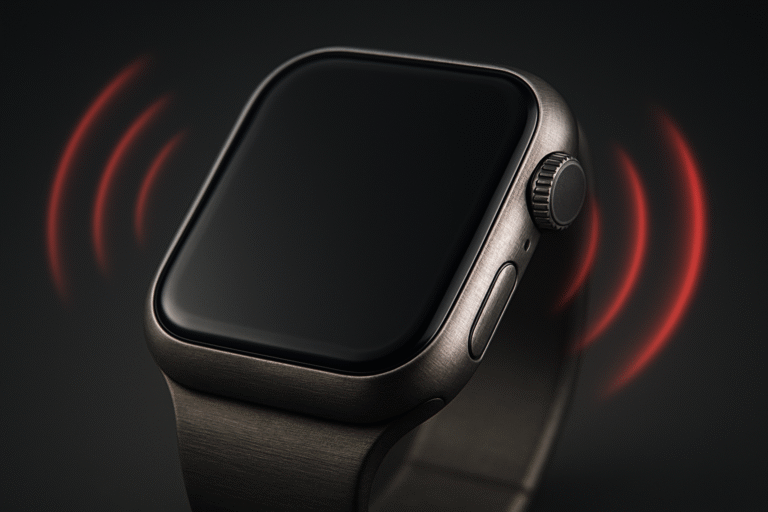 Titanium watch signal